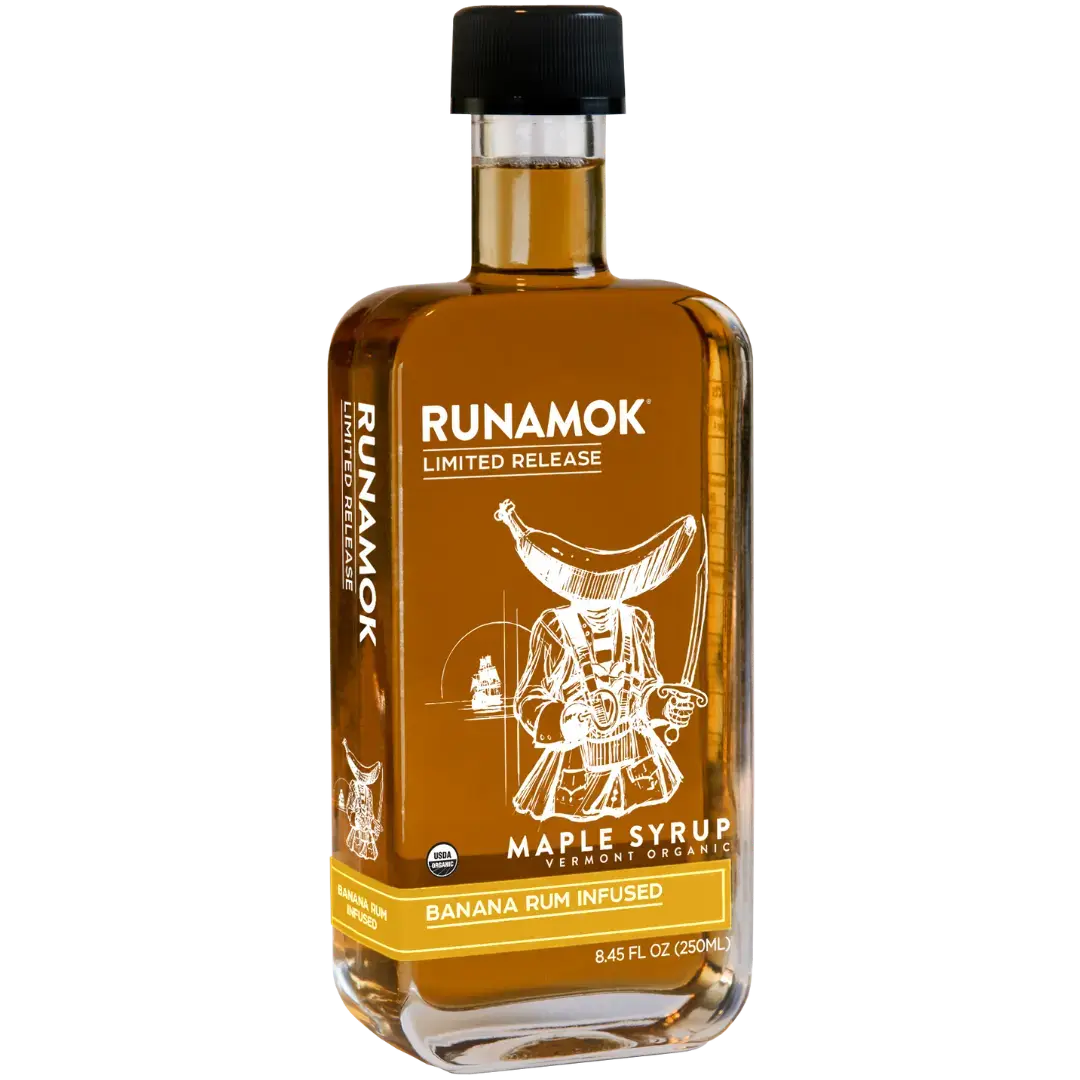 Banana Rum Infused Maple Syrup