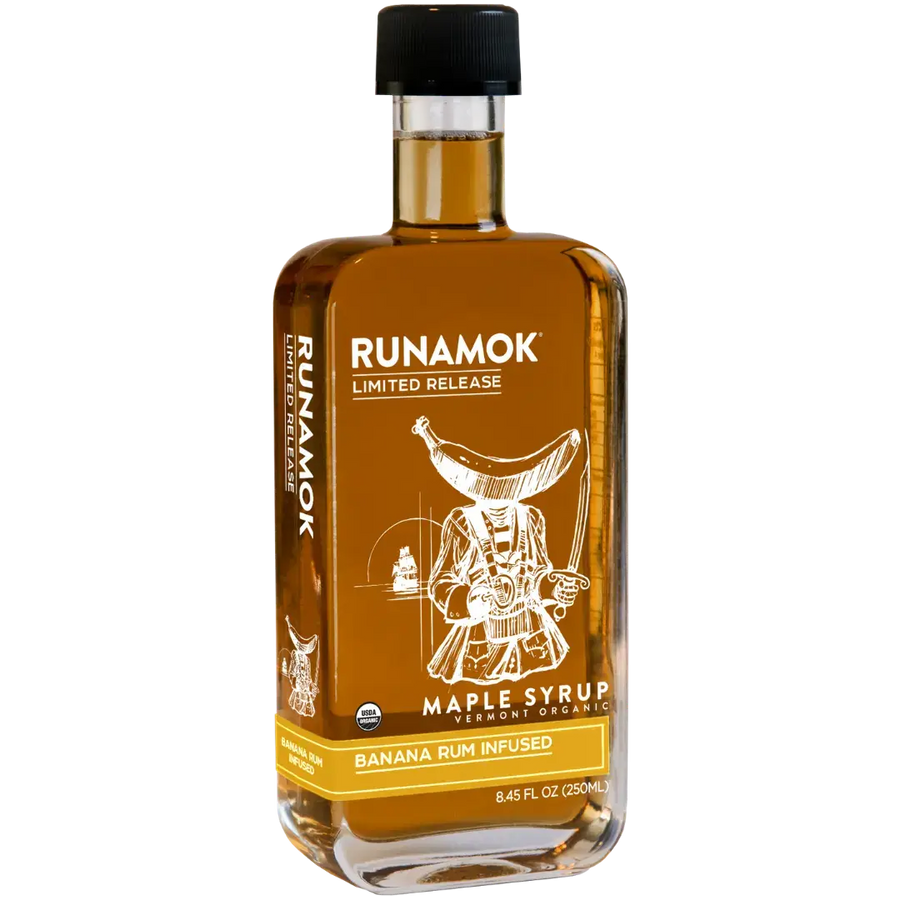 Banana Rum Infused Maple Syrup