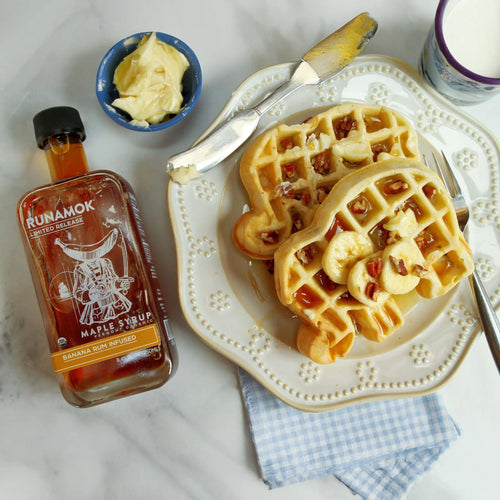 Banana Rum Infused Maple Syrup