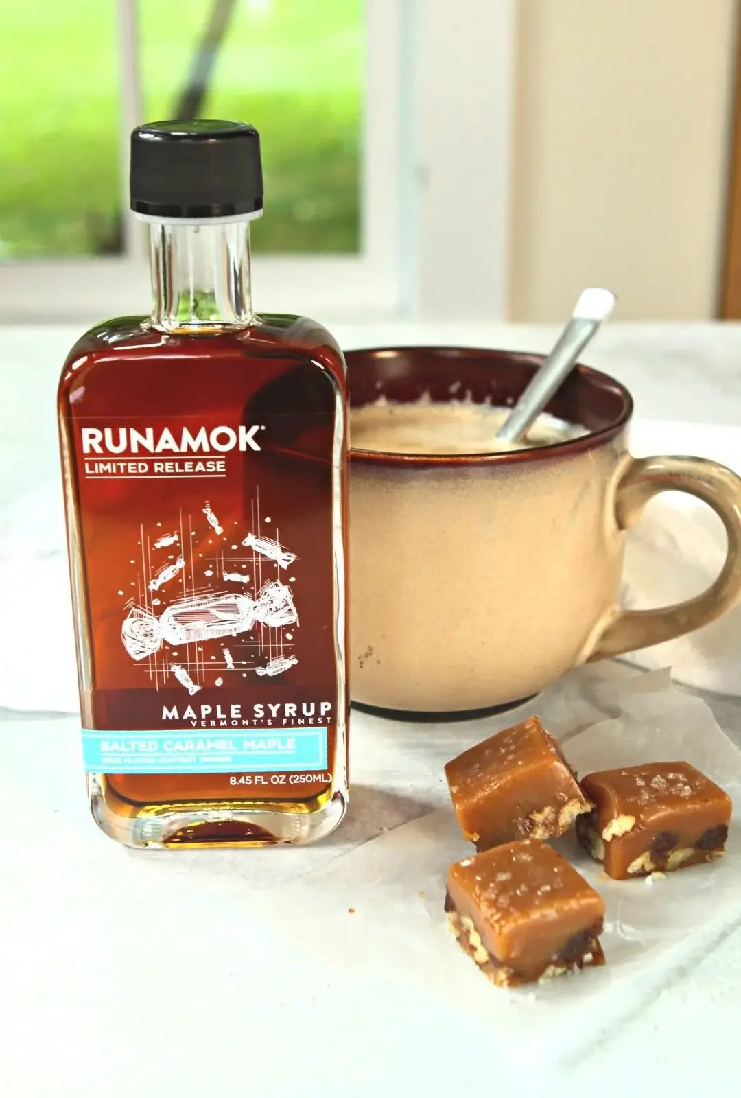 Salted Caramel Infused Maple Syrup
